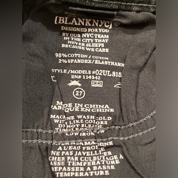 NWT Blank NYC The Fulton Distressed Roll Up Shorts - Picture 13 of 16